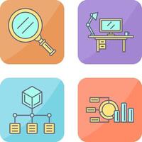 Search and Workspace Icon vector