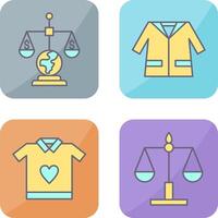 International Law and Suit Icon vector