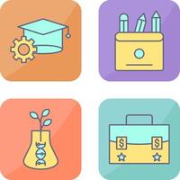 Bachelor and Pencils Icon vector