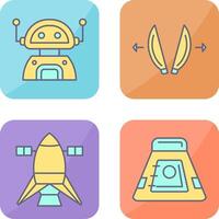 robot and playload Icon vector