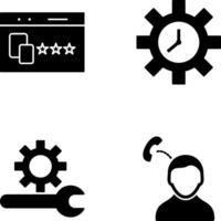 Website Promotion and Time Optimization Icon vector