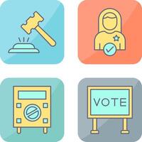 Gavel and Candidate Icon vector