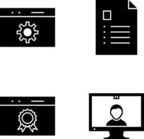 analytics and web optimization Icon vector