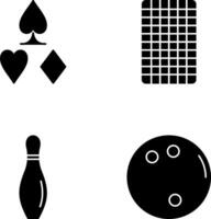 card suits and card backward Icon vector