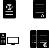 global report and reports Icon vector