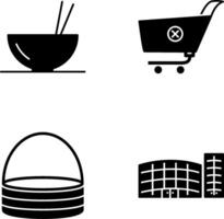 food and cancel order Icon vector