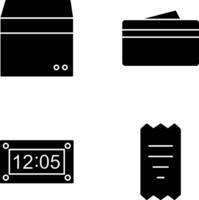 box and wallet Icon vector