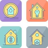 Fire Alarm and Home Automation Icon vector