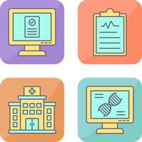 Online appointment and Clipboard Icon vector