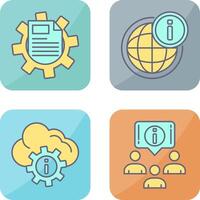 cogwheel and world Icon vector