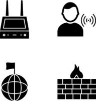 router and signal Icon vector