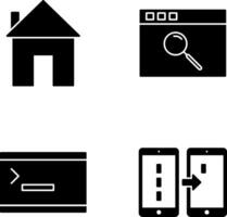 homepage and browser Icon vector