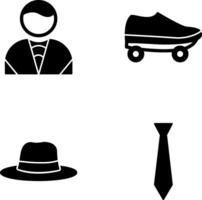 Man and Skates Icon vector