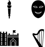 Museum Torch and Ancient Icon vector