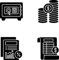 Safe Box and COINS Icon vector