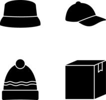 sombrero y atlético icono vector