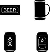 Beer Sign and Beer Mug Icon vector