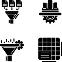 Data Collection and Engineering Icon vector