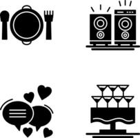 Banquet and Music Icon vector