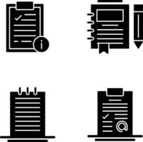Info and Journal Icon vector