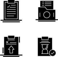 Clipboard and List Folder Icon vector