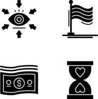 Visualization and Flag Icon vector