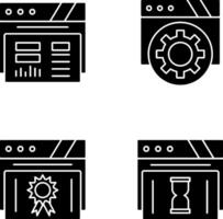 Dashboard and Browser Icon vector