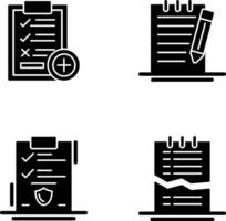 Medical Examination List and Check Up List Icon vector
