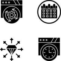 Update and Calendar Icon vector