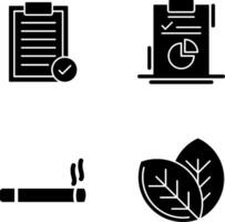 Selected and Diagram Icon vector