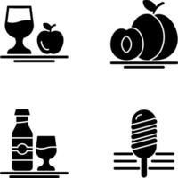 Healthy and Apricot Icon vector