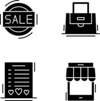 Sale and Purse Icon vector