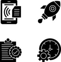 Smart Phone and Rocket Icon vector