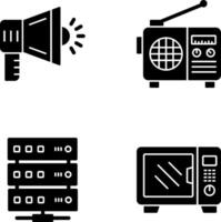 Megaphone and Radio Icon vector