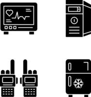 cardiograma y UPC icono vector