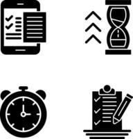 Check List and Quick Response Icon vector