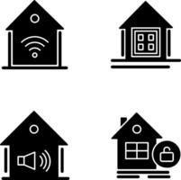 Smart Home and Window Icon vector