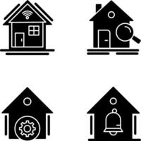 Search and Smart Home Icon vector