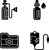 Oxygen and Dropper Icon vector