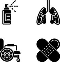Hand and Lungs Icon vector