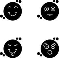 Smile and Neutral Icon vector