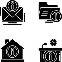 e mail and folder Icon vector