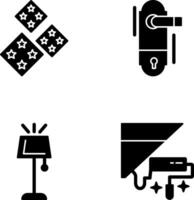 Tiles and Doorknob Icon vector