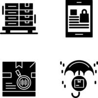 delivery boxes and order Icon vector