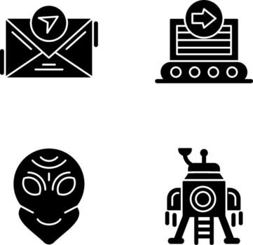message and container Icon vector