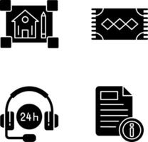 blueprint and rug Icon vector