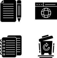 page and web page Icon vector