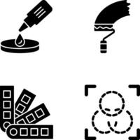 dropper and paint Icon vector