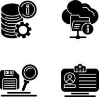 data and folder Icon vector