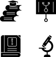 Books and Formula Icon vector